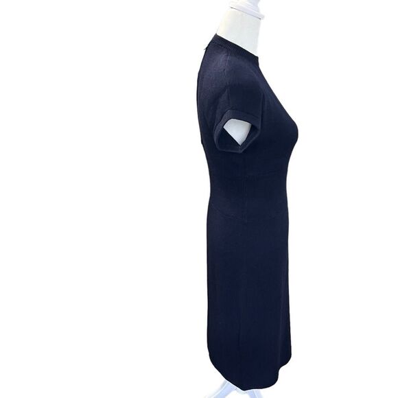 Elegant Navy Midi Dress - Picture 5 of 9